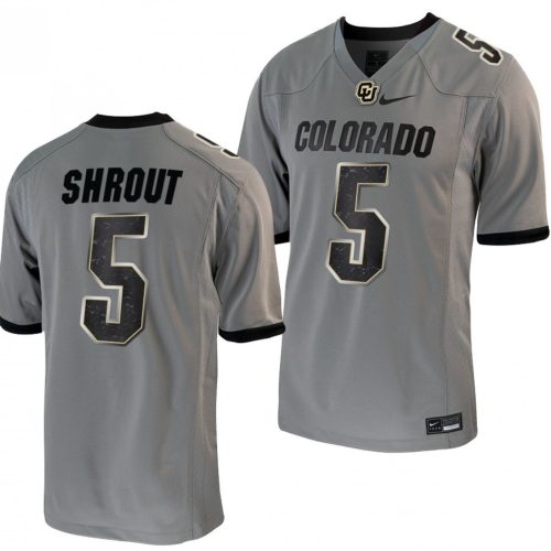 JT Shrout Jersey Colorado Buffaloes College Football Untouchable Game Grey #5 4DW4JGXV