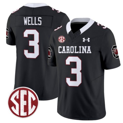 Juice Wells Jersey #3 South Carolina Gamecocks Football 1980 Throwback Vapor Limited Black QQXAUGXV