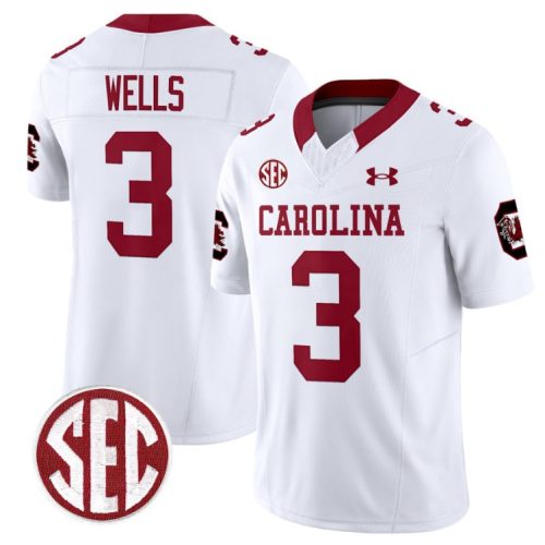 Juice Wells Jersey #3 South Carolina Gamecocks Football 1980 Throwback Vapor Limited White K0NGWGXV