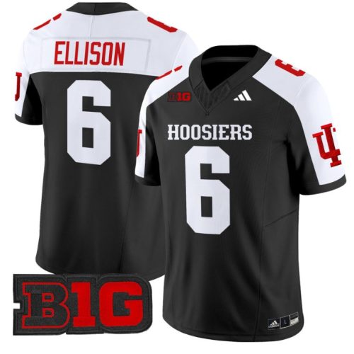 Justice Ellison Jersey #6 Indiana Hoosiers Vapor Limited Football Black Alternate L0Z35GXV