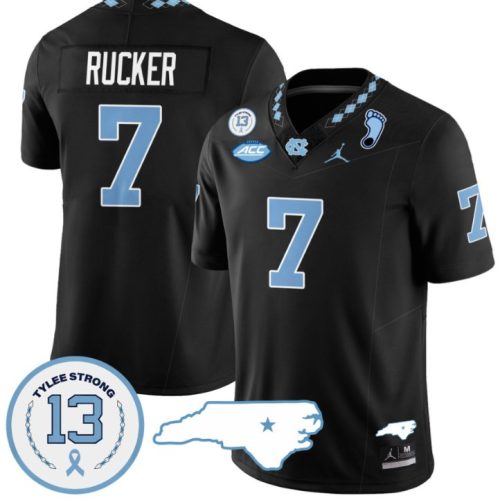 Kaimon Rucker Jersey #7 North Carolina Tar Heels Vapor College Football Stitched Black 7KPL4GXV