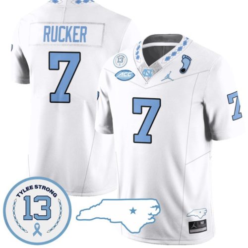 Kaimon Rucker Jersey #7 North Carolina Tar Heels Vapor College Football Stitched White QTQ2MGXV
