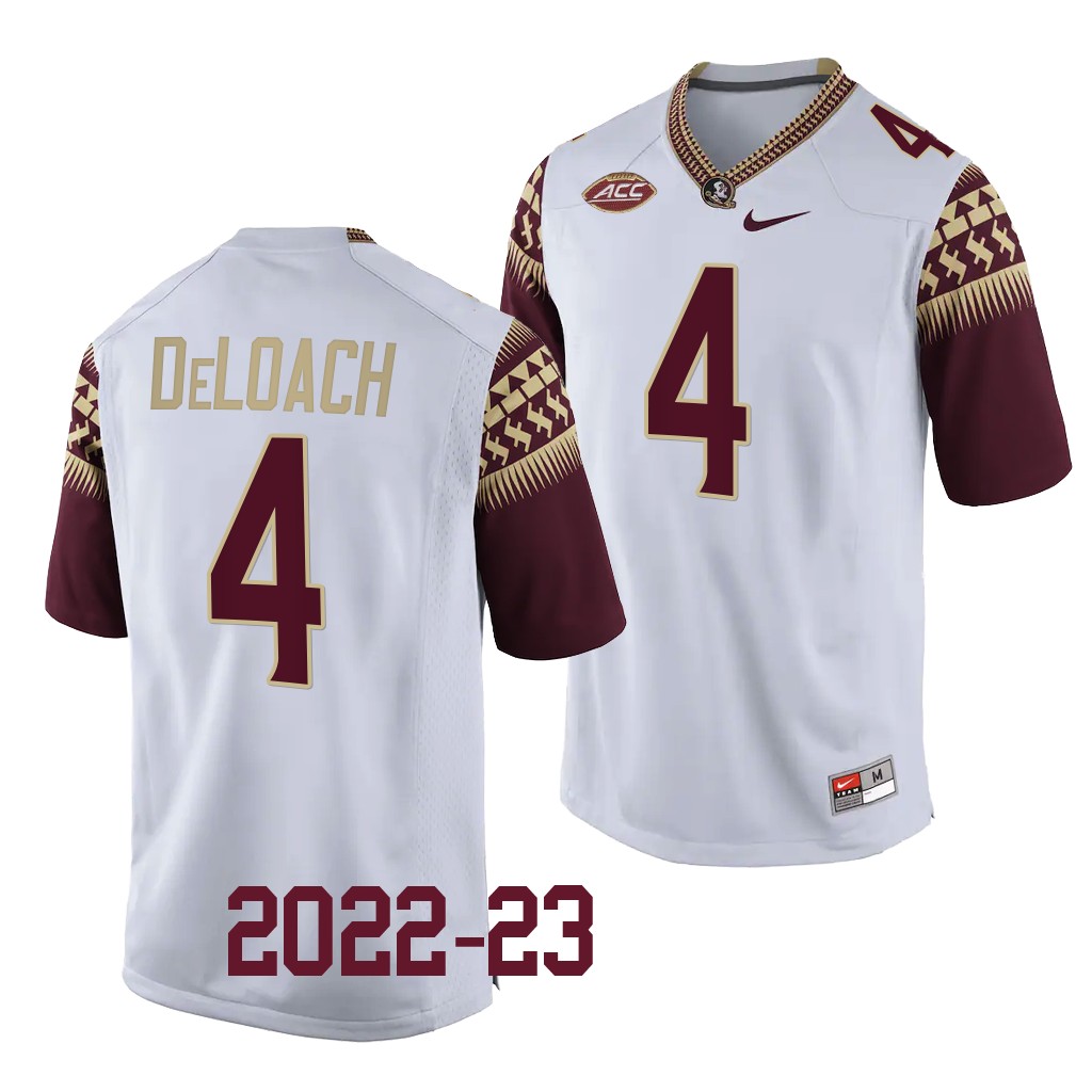 Kalen DeLoach Florida State Seminoles College White Men 4 Jersey 2022-23 3E4PDGXV