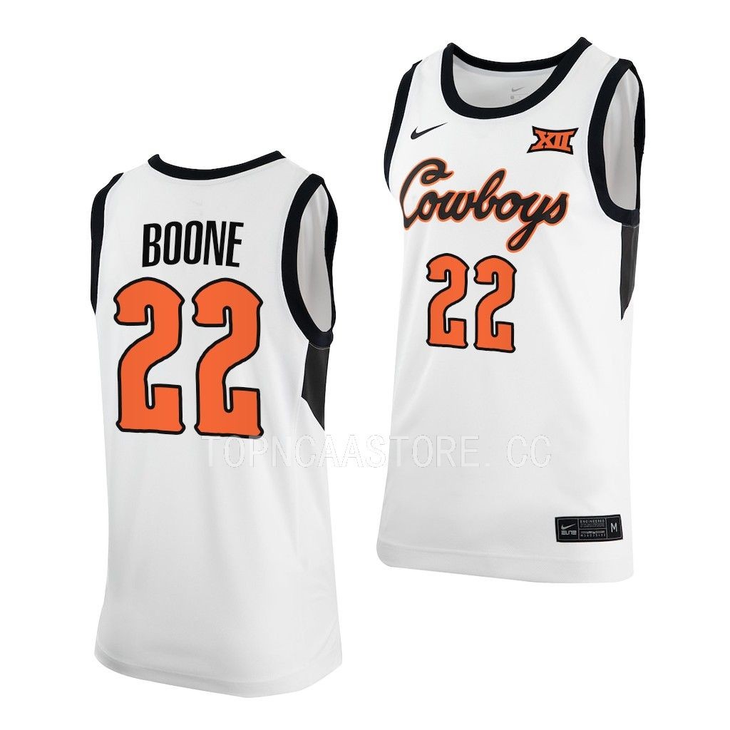 Kalib Boone #22 Oklahoma State Cowboys Classic Jersey 2022-23 White KU9GJGXV
