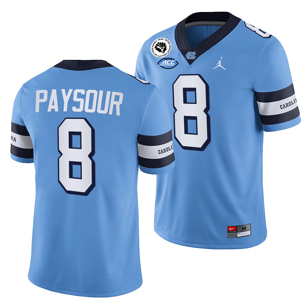 Kobe Paysour North Carolina Tar Heels 2022-23 College Jersey Blue #8 Uniform RSHBHGXV