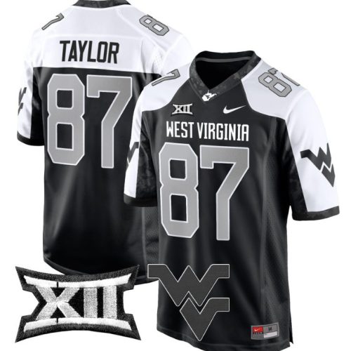 Kole Taylor Jersey #87 West Virginia Mountaineers Game Football Alternate NSAHLGXV
