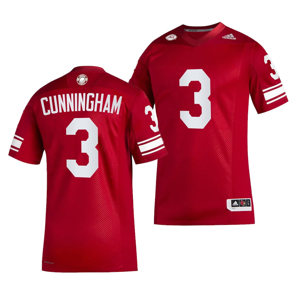Louisville Cardinals Malik Cunningham Jersey 2022-23 Premier Strategy Red #3 Shirt ZG9CQGXV