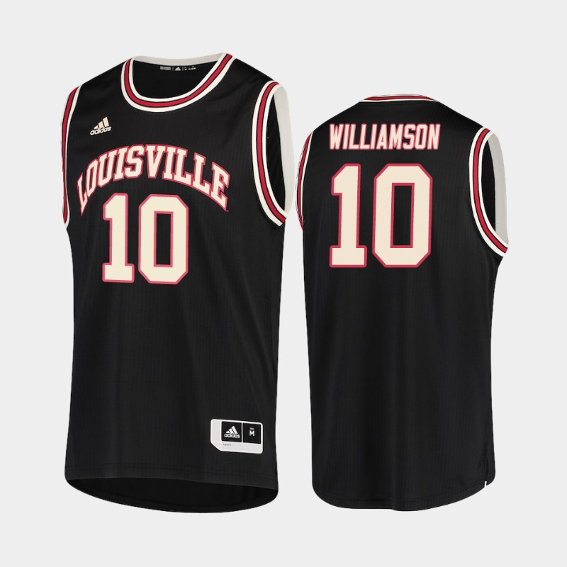 Louisville Cardinals Samuell Williamson Black Hardwood Classics College Jersey JRO0NGXV