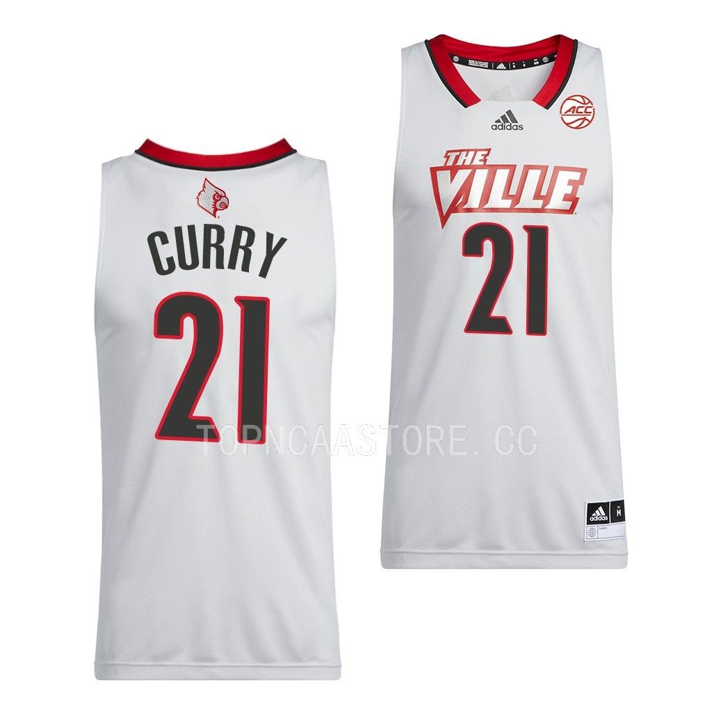 Louisville Cardinals Sydney Curry Swingman uniform White #21 Jersey 2022-23 SBTV9GXV