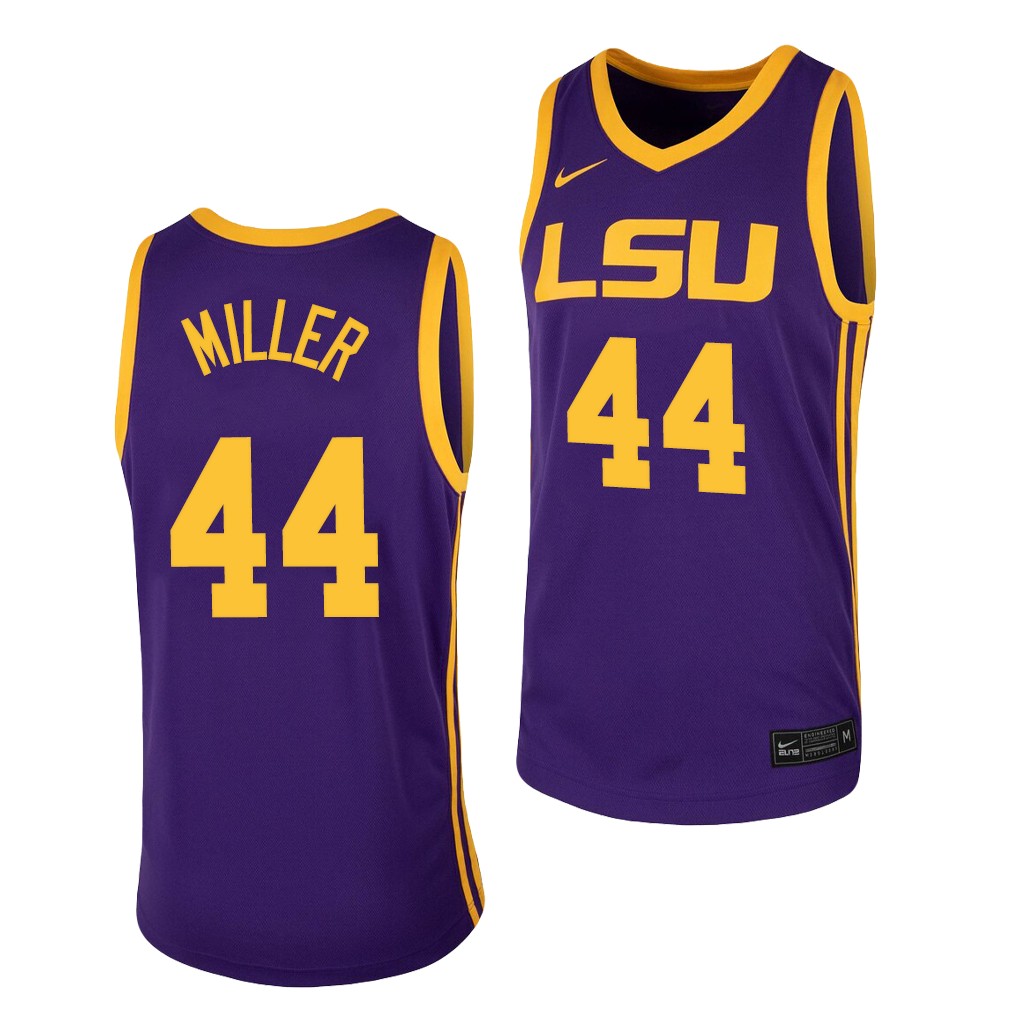 LSU Tigers Adam Miller Purple Transfer Away Jersey 7YPTFGXV
