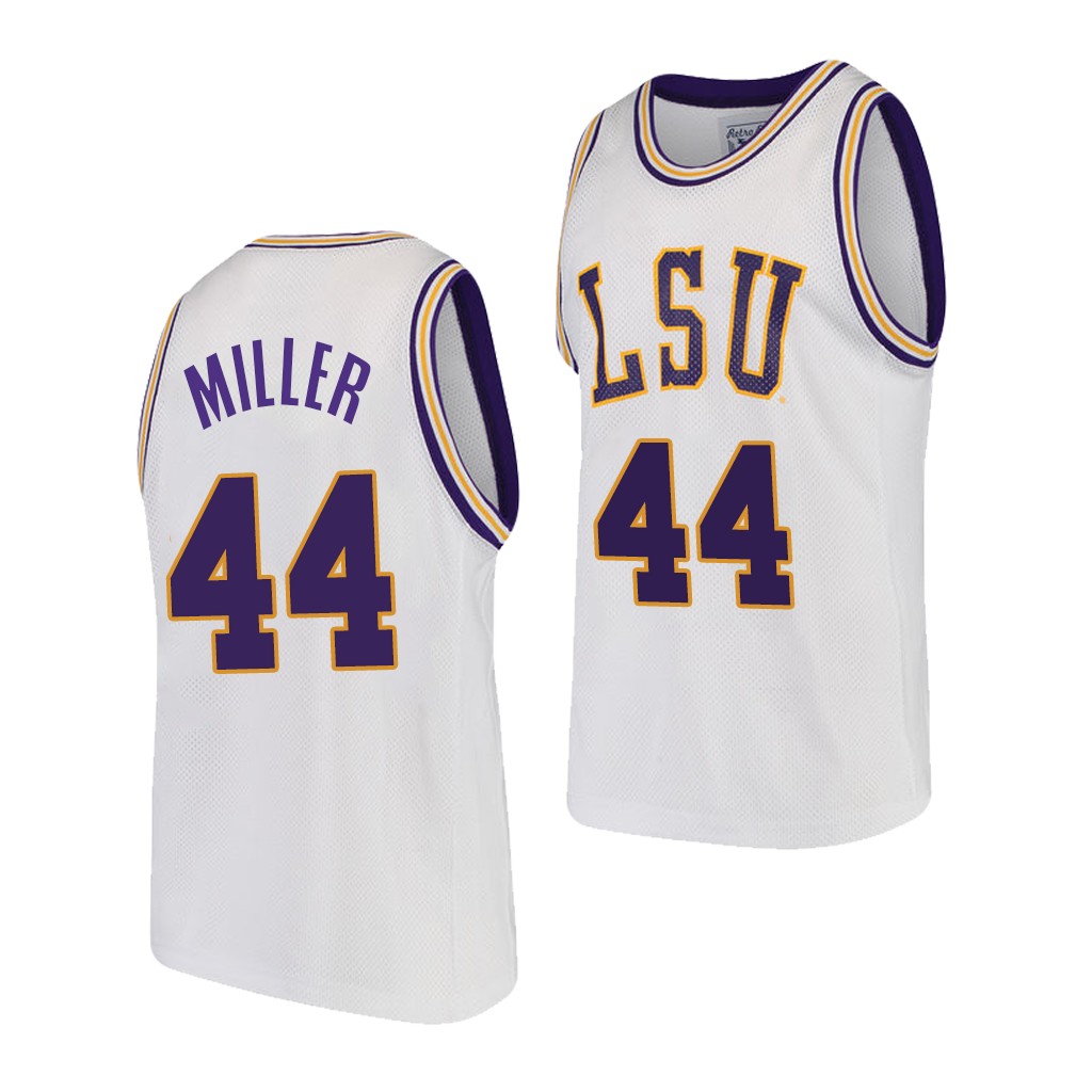 LSU Tigers Adam Miller White Transfer Alternate Jersey E63T1GXV