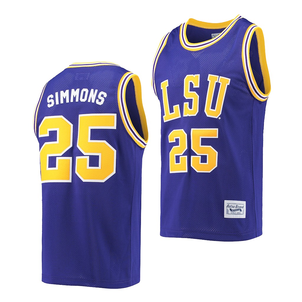 LSU Tigers Ben Simmons Purple Commemorative Classic Jersey NSKR6GXV