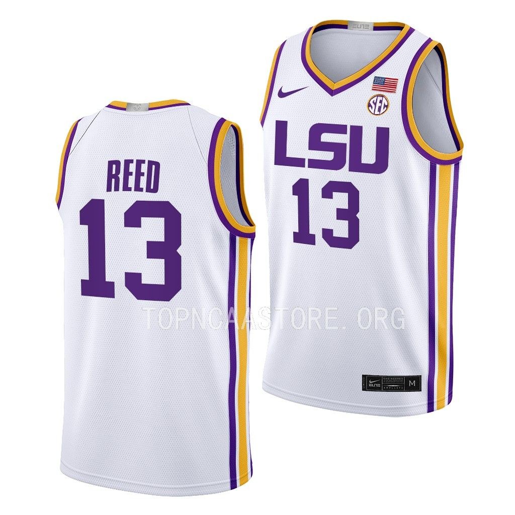 LSU Tigers Jalen Reed Limited uniform White #13 Jersey 2022-23 D7QFUGXV
