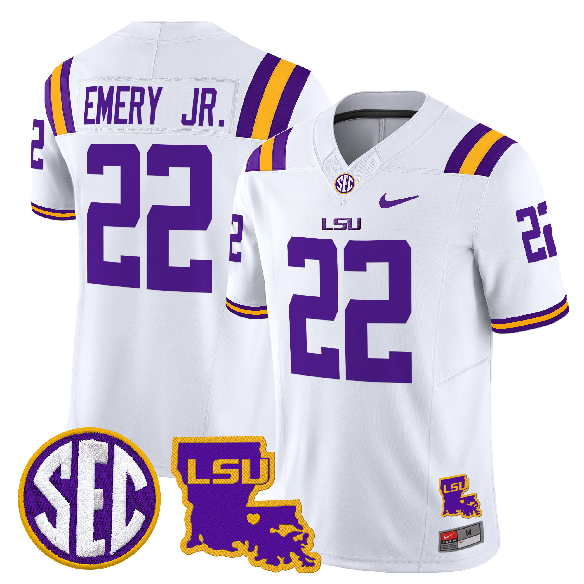 LSU Tigers Louisiana Patch Vapor Limited Jersey - All Stitched #18 AGVKTGXV