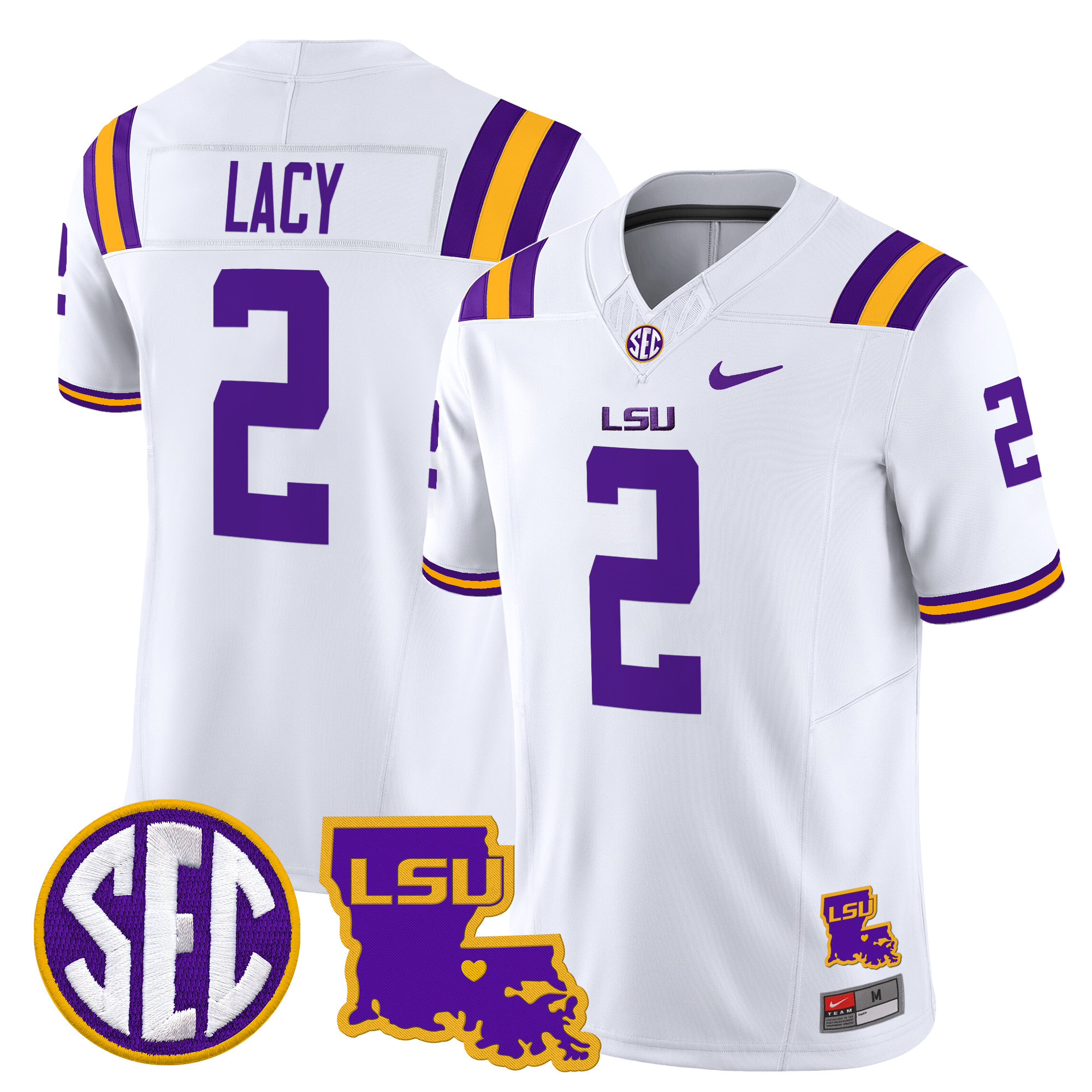 LSU Tigers Louisiana Patch Vapor Limited Jersey - All Stitched #19 QOMOLGXV