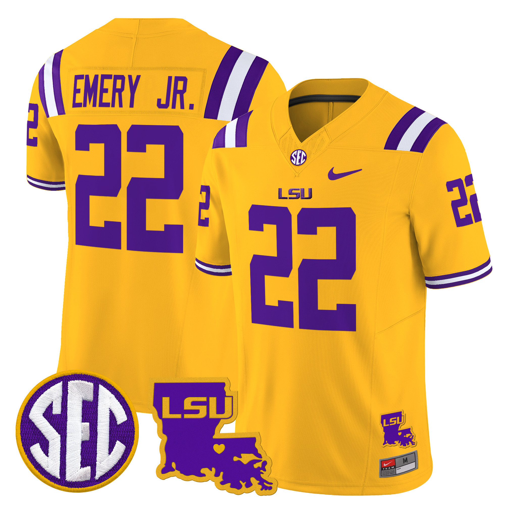 LSU Tigers Louisiana Patch Vapor Limited Jersey - All Stitched #26 Y2QP8GXV
