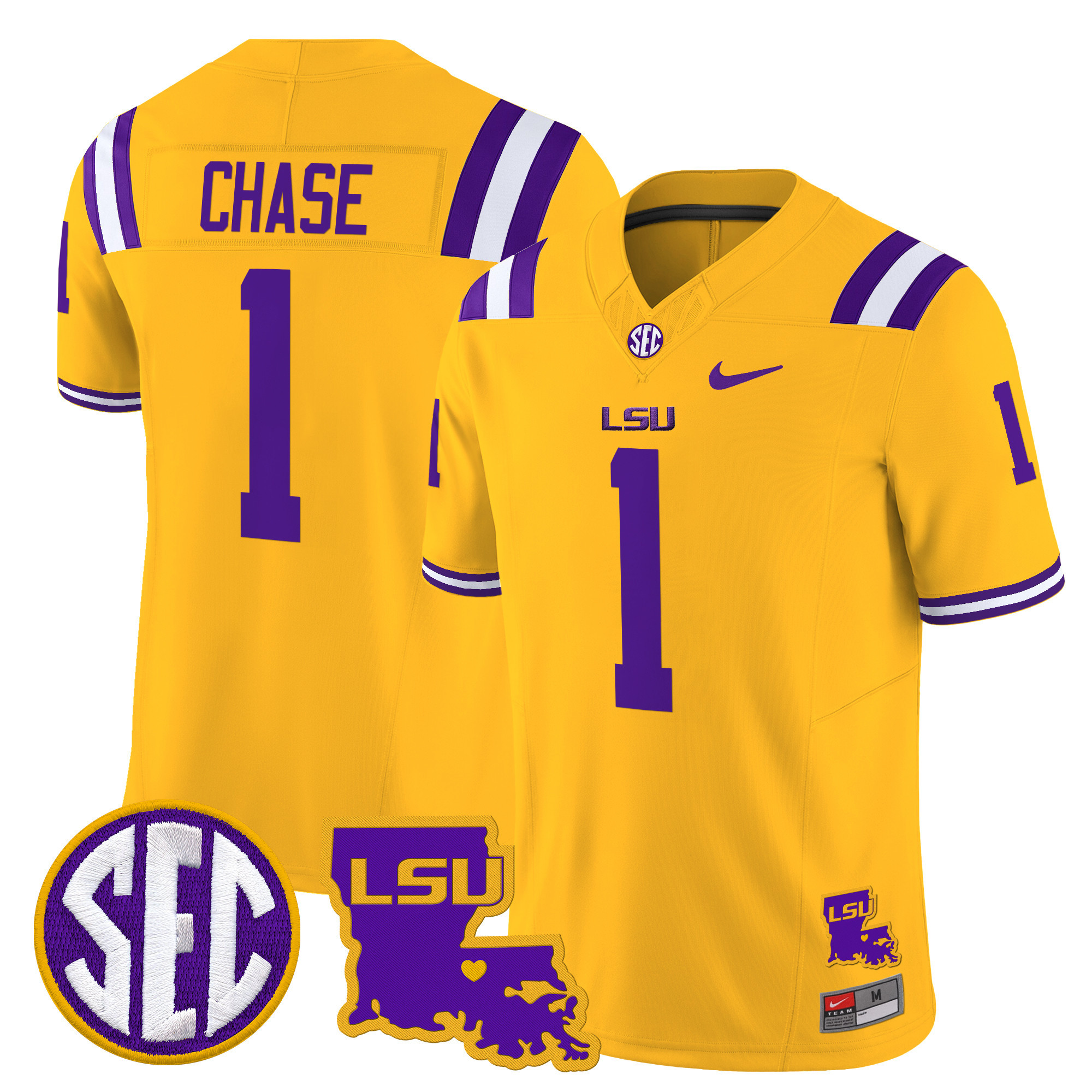 LSU Tigers Louisiana Patch Vapor Limited Jersey - All Stitched #30 R5VYSGXV