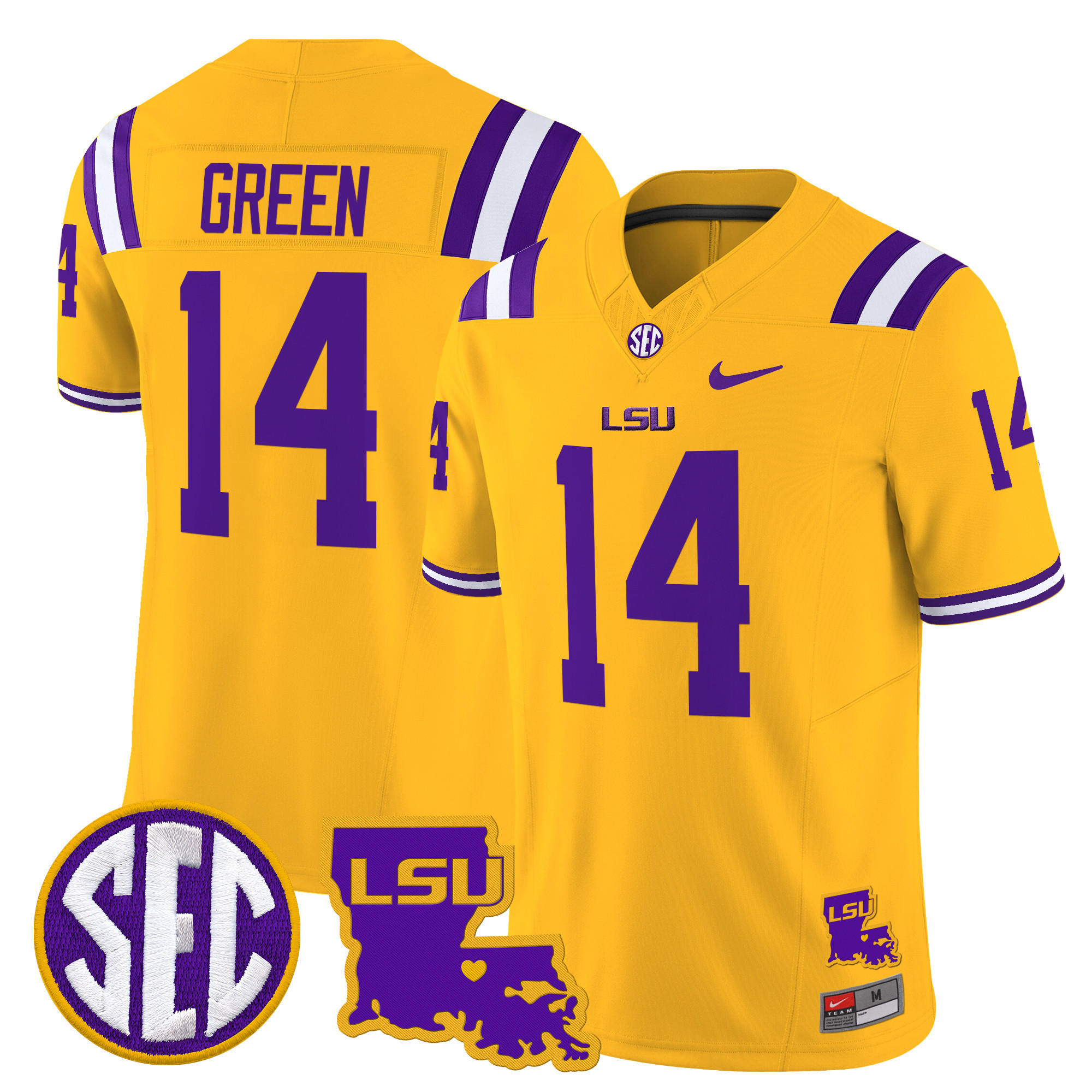 LSU Tigers Louisiana Patch Vapor Limited Jersey - All Stitched #31 HL5LFGXV
