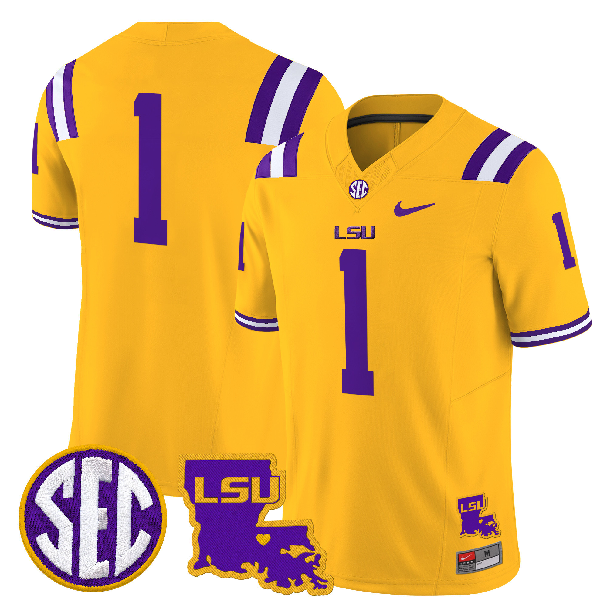 LSU Tigers Louisiana Patch Vapor Limited Jersey - All Stitched #32 D98SSGXV