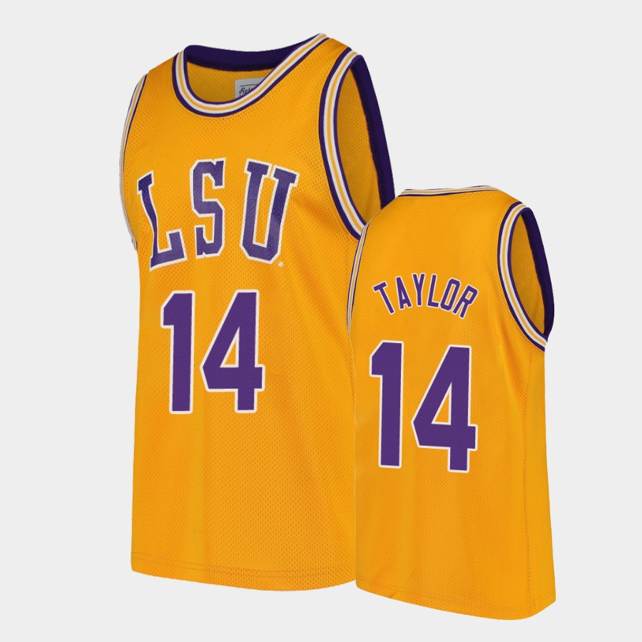 LSU Tigers Marlon Taylor Gold College Jersey F7XHLGXV