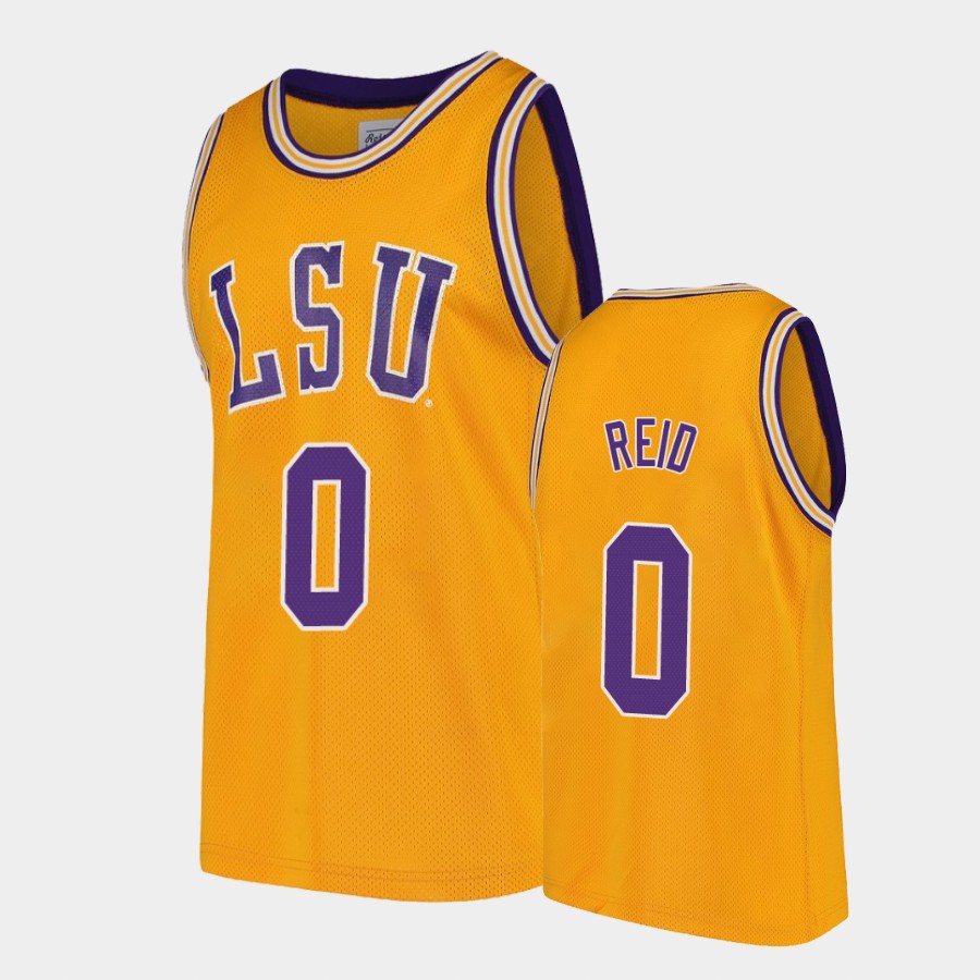 LSU Tigers Naz Reid Gold College Jersey NFBD1GXV