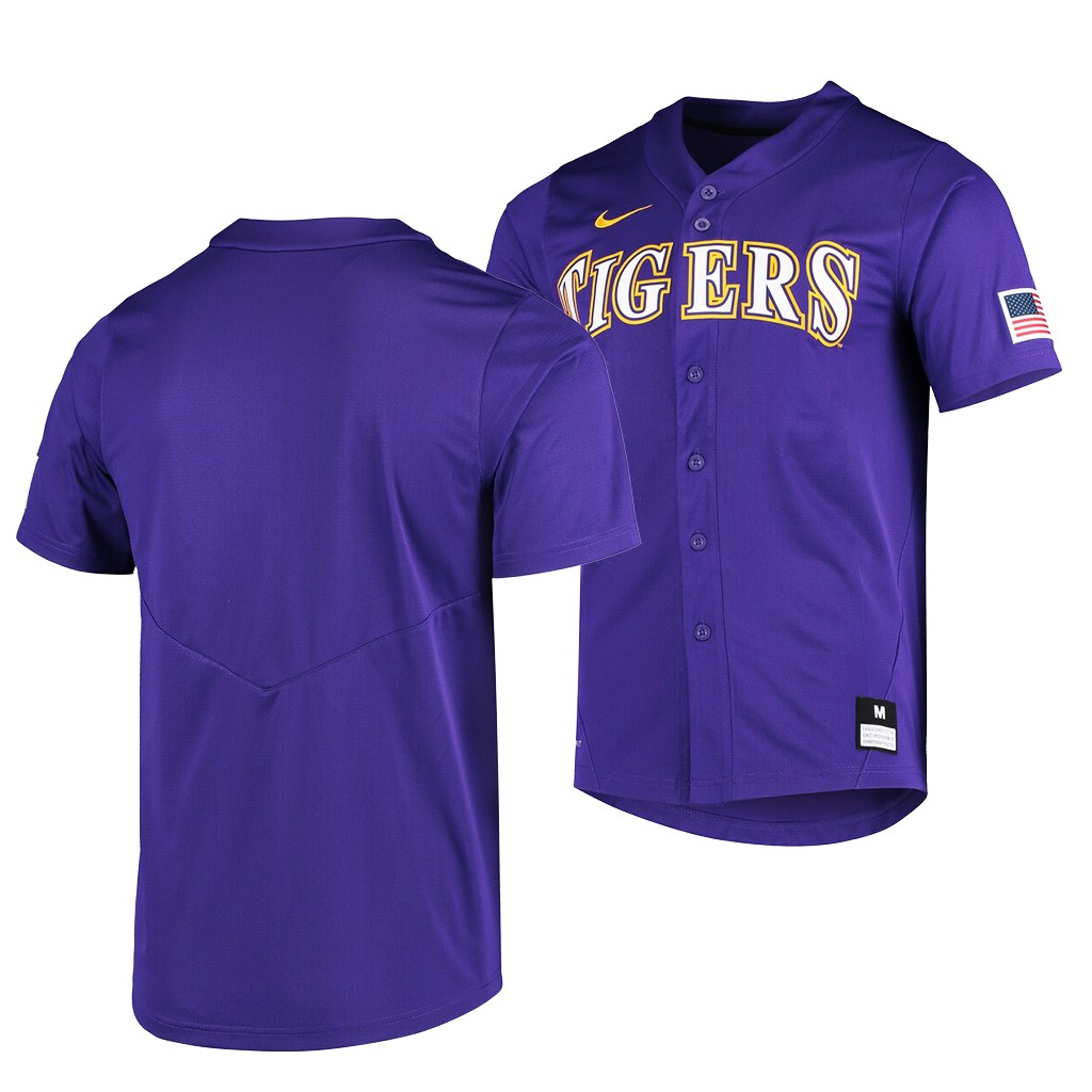 LSU Tigers Purple Vapor Untouchable Elite Custom Jersey College KA2PWGXV