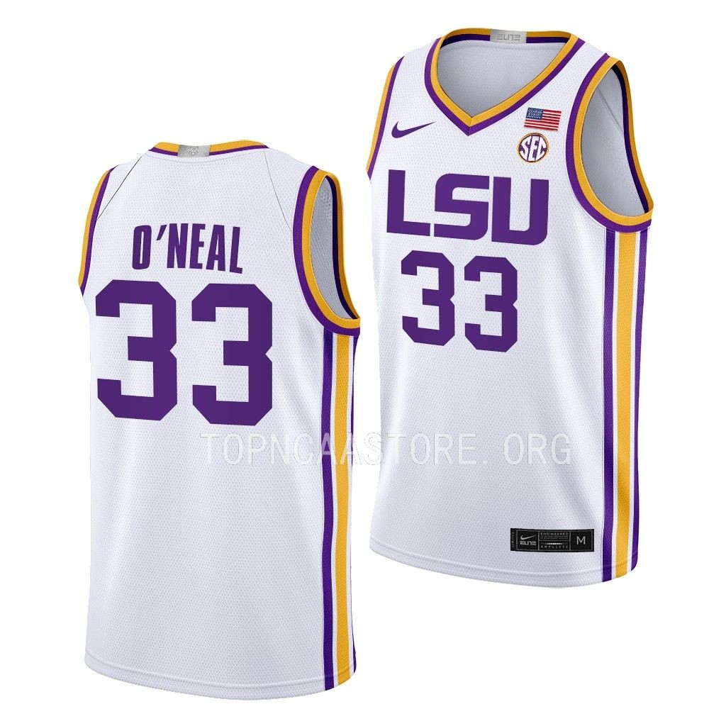 LSU Tigers Shaquille O'Neal Limited uniform White #33 Jersey S8XTVGXV