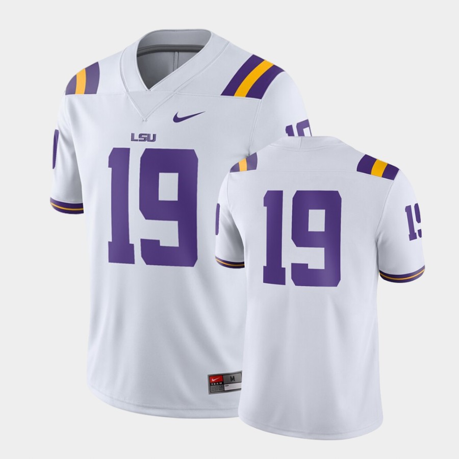 LSU Tigers White Game Jersey VSHAMGXV