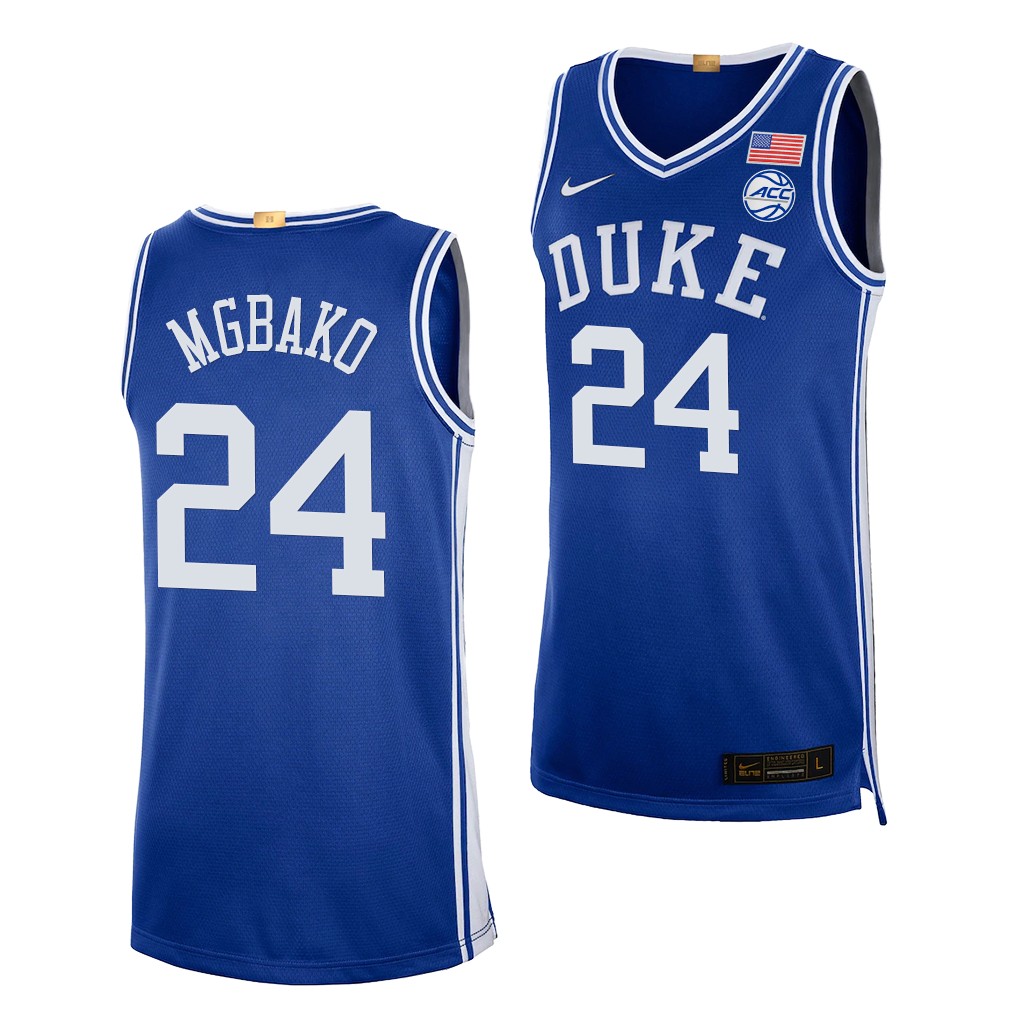 Mackenzie Mgbako #24 Duke Blue Devils Classc 5-Star College Jersey Royal 21Z7FGXV