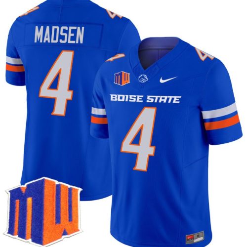 Maddux Madsen Jersey #4 Boise State Broncos Vapor Limited College Football Stitched Royal 8M2FMGXV