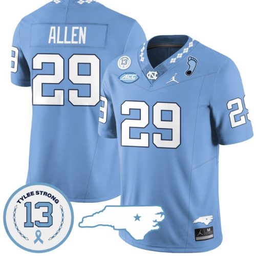 Marcus Allen Jersey #29 North Carolina Tar Heels Vapor College Football Stitched Blue XR8M1GXV