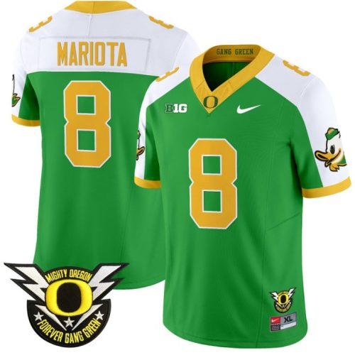 Marcus Mariota Jersey #8 Oregon Duck Forever Gang Green Football Green Alternate 5EIUJGXV