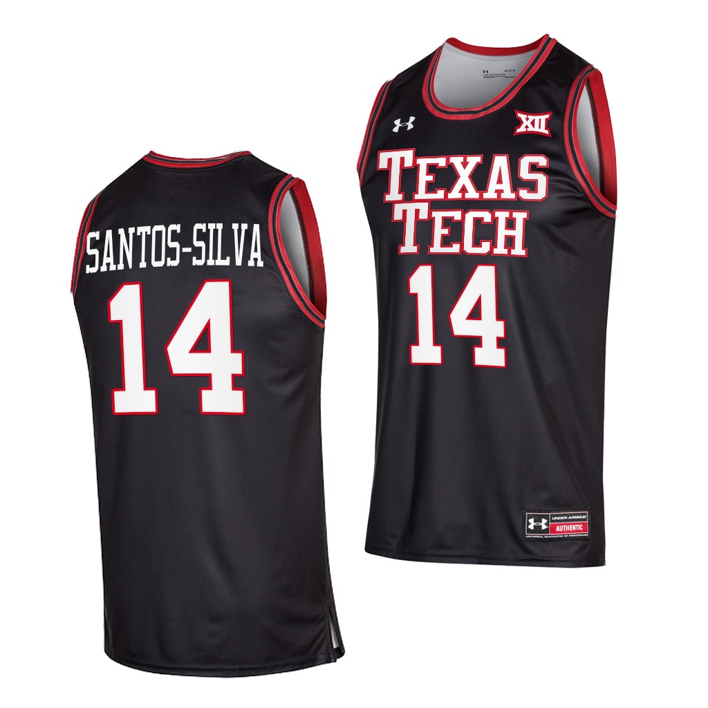 Marcus Santos-Silva #14 Texas Tech Red Raiders College Black Jersey ZO6KEGXV