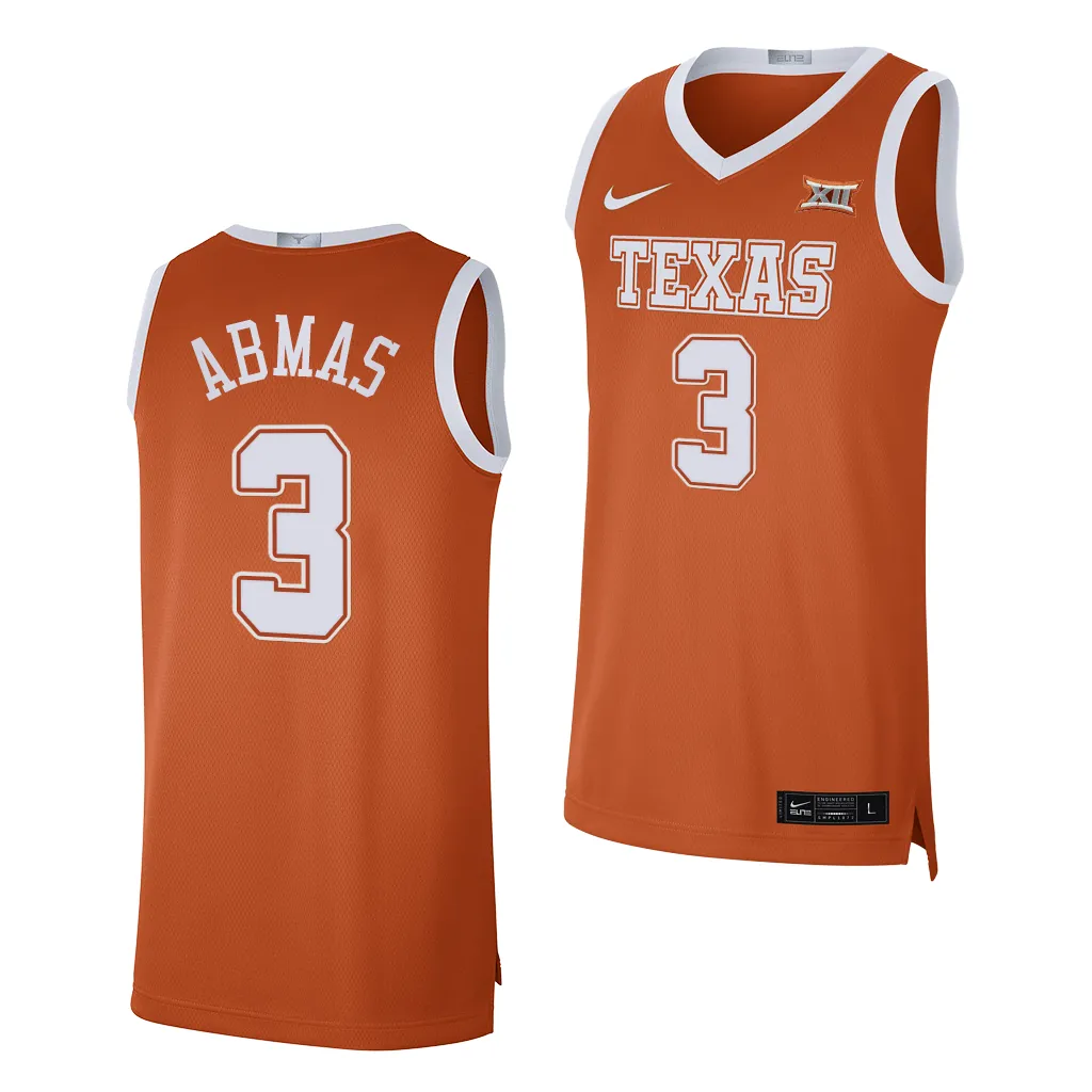 Max Abmas #3 Texas Longhorns College Limited Jersey Orange XHM0TGXV