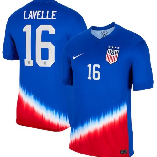 Mens Women and Youth #16 Rose Lavelle Jersey USWNT Soccer Away Stadium Royal NRZJ0GXV