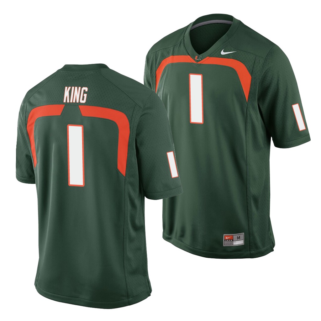 Miami Hurricanes D'Eriq King Green Game College Jersey FFMP9GXV