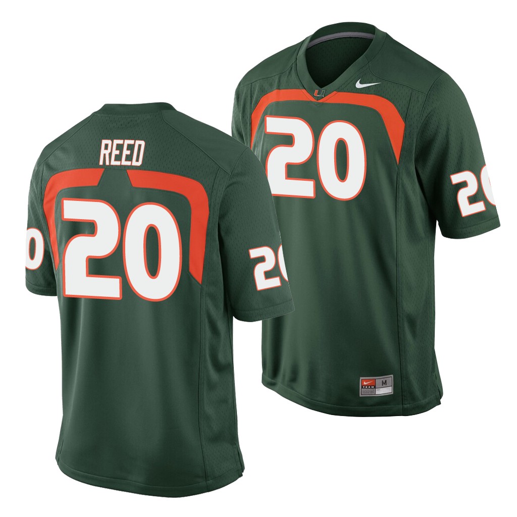 Miami Hurricanes Ed Reed Green Game College Jersey A04GJGXV