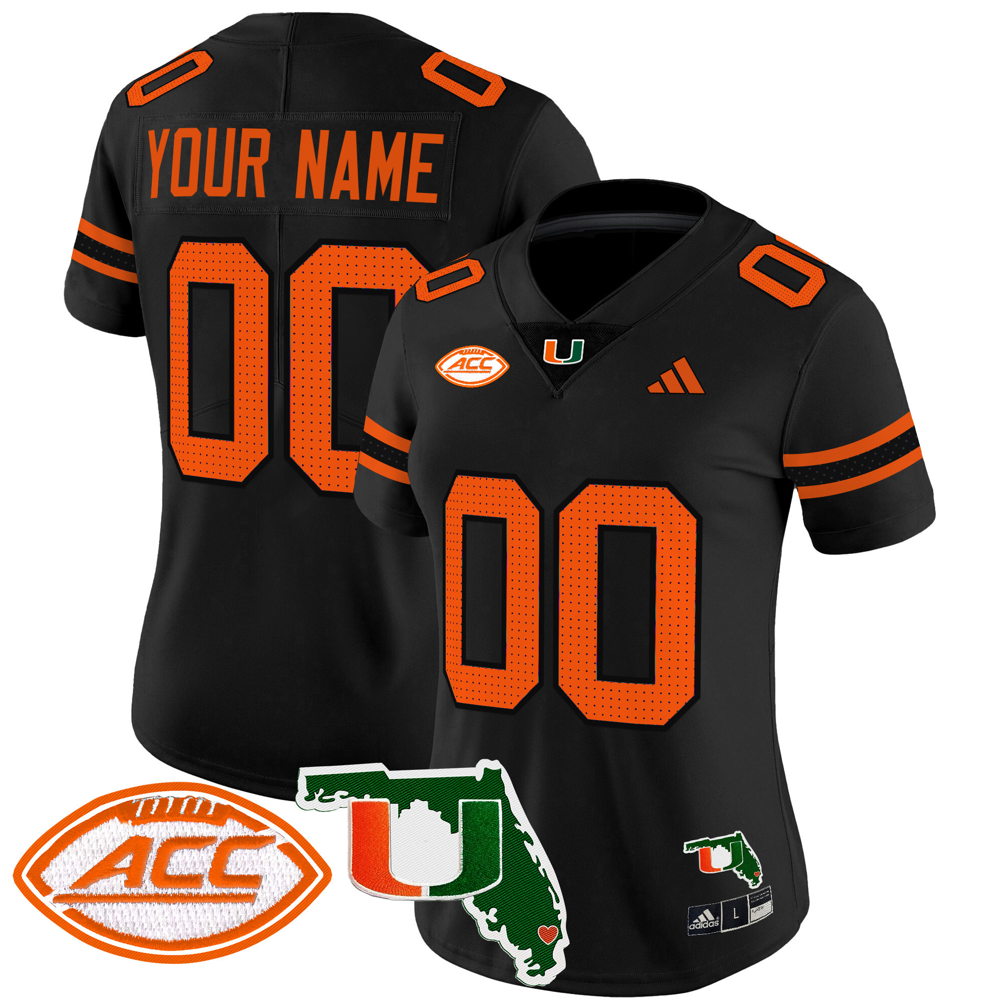 Miami Hurricanes Florida Patch Vapor Limited Custom Jersey - All Stitched #11 PKYAMGXV