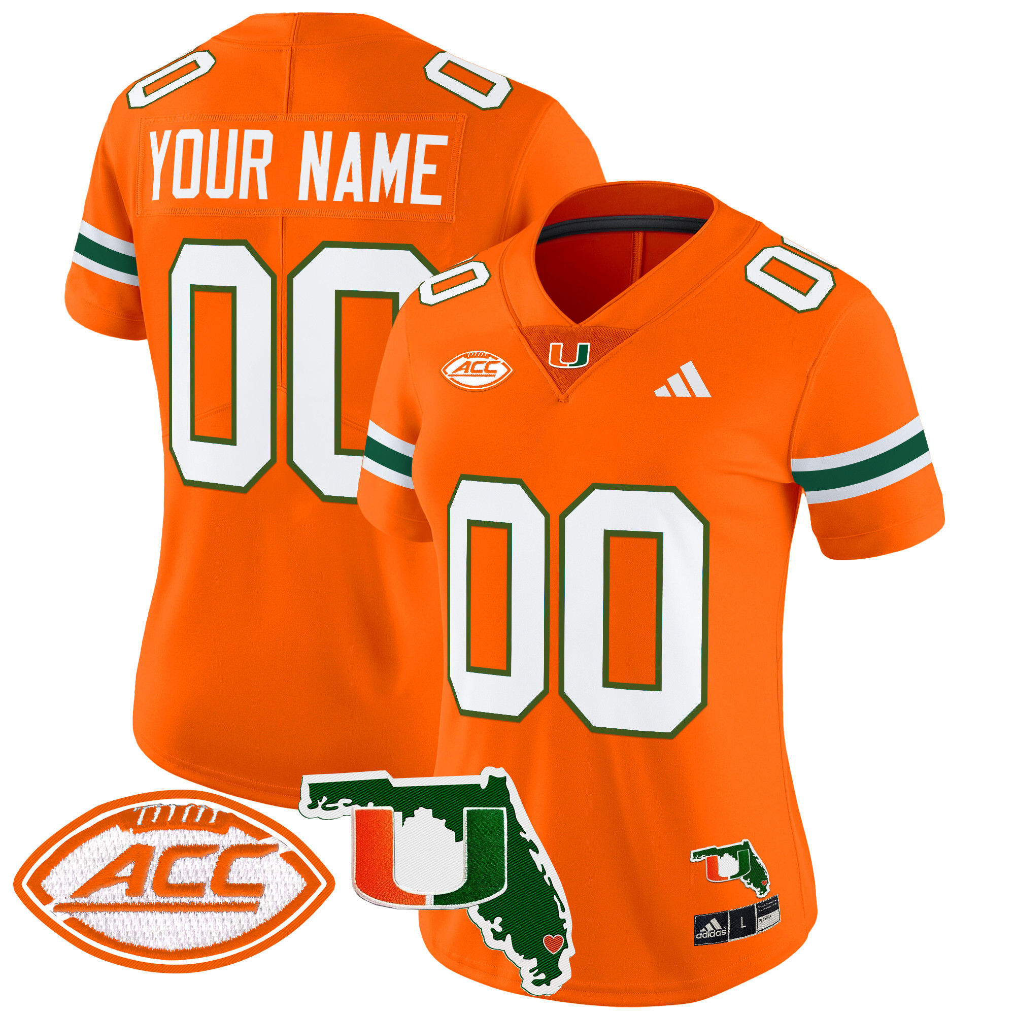 Miami Hurricanes Florida Patch Vapor Limited Custom Jersey - All Stitched #9 SAMY7GXV