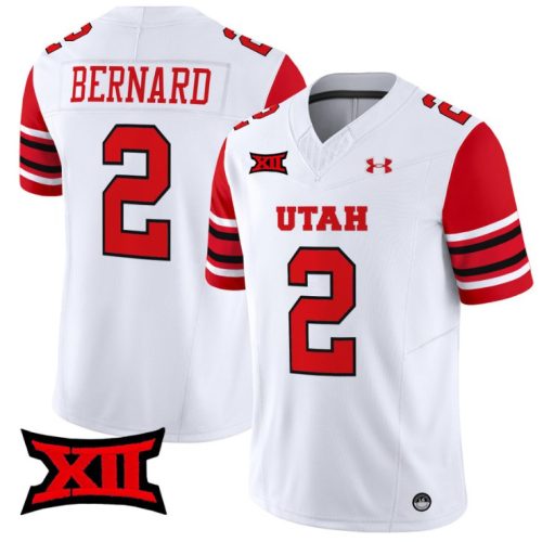 Micah Bernard Jersey #2 Utah Utes Vapor Limited College Football Stitched White W1NFOGXV