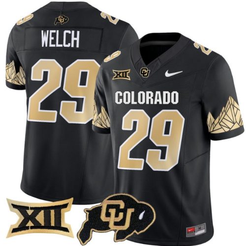 Micah Welch Jersey #29 Colorado Buffaloes Vapor Limited Football Black LRFX5GXV