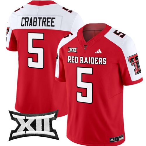 Michael Crabtree Jersey #5 Texas Tech Red Raiders Vapor Limited Football Red Alternate DVCODGXV