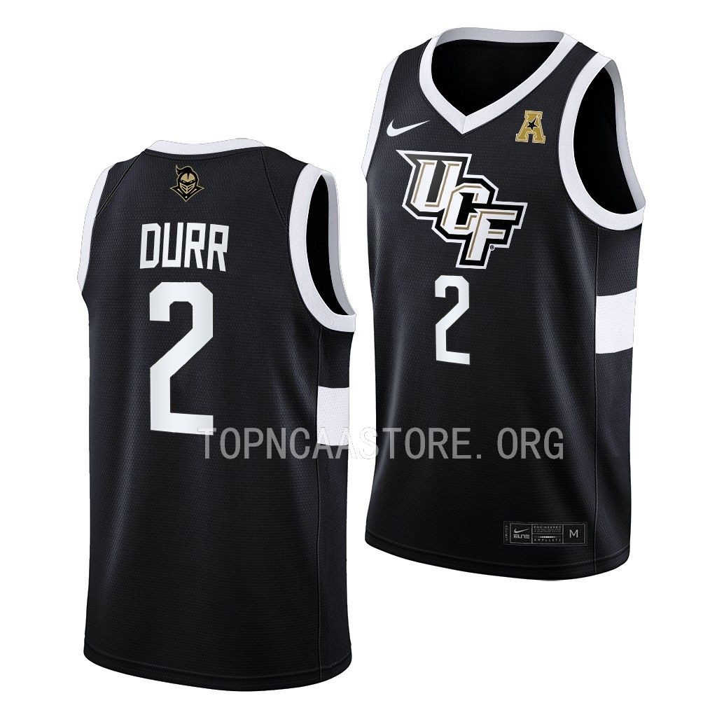 Michael Durr UCF Knights #2 Black College Jersey 2022-23 Away L3HJKGXV
