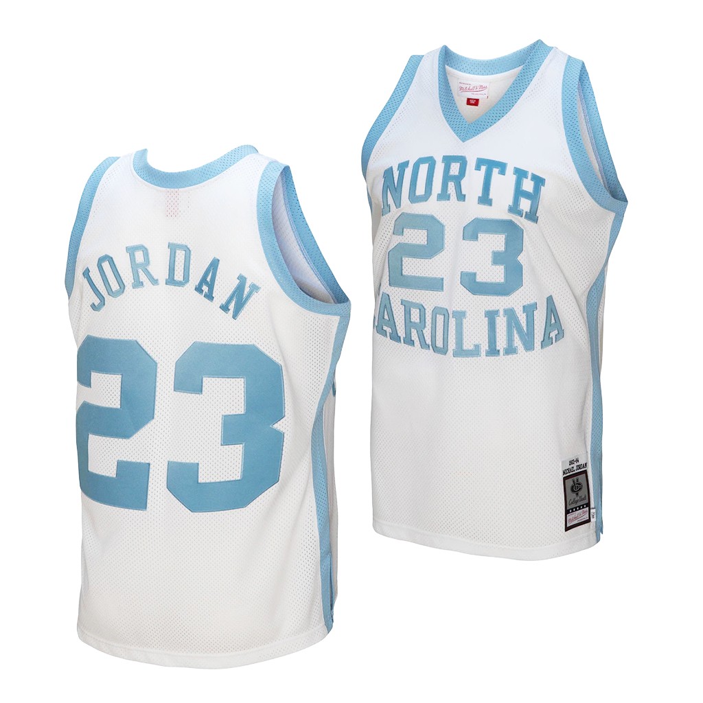 Michael Jordan Retired Player North Carolina Tar Heels #23 White 1983-84 Jersey 9ZA8ZGXV
