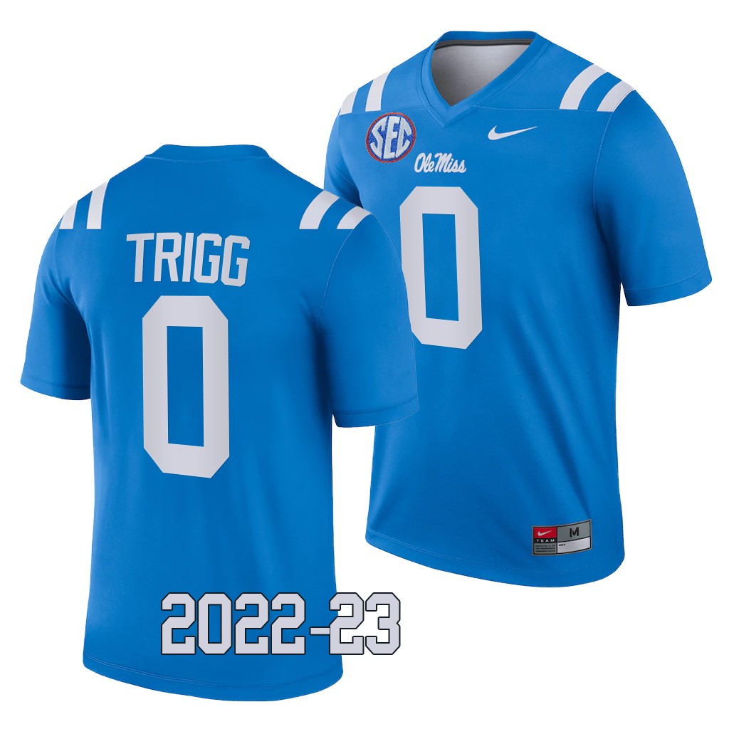 Michael Trigg Ole Miss Rebels 2022-23 College Legend Jersey Powder Blue #0 Uniform DUIANGXV