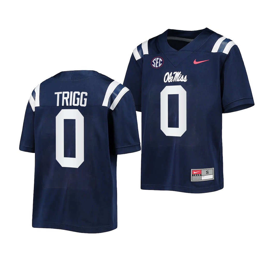 Michael Trigg Ole Miss Rebels Navy 2022-23 Untouchable Game Youth Jersey SYEPMGXV