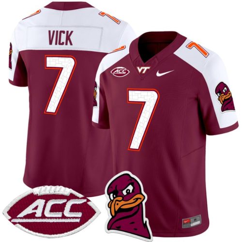 Michael Vick Jersey #7 Virginia Tech Hokies Vapor Limited College Football Maroon Alternate PORTKGXV