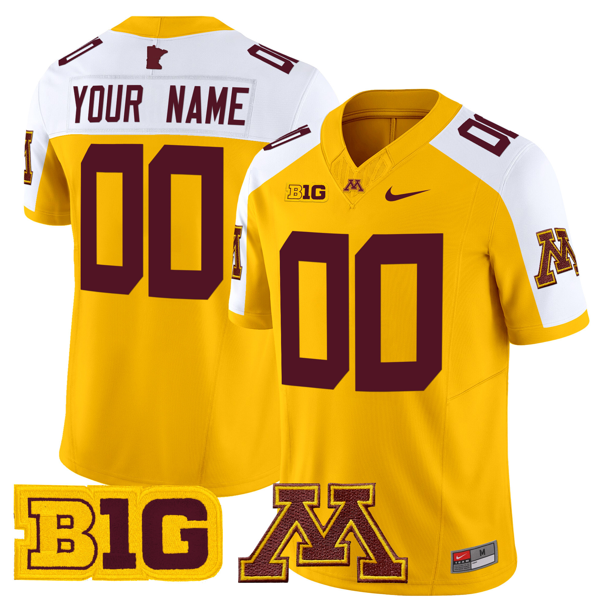 Minnesota Golden Gophers Vapor Limited Custom Jersey - All Stitched #2 T7Z9NGXV