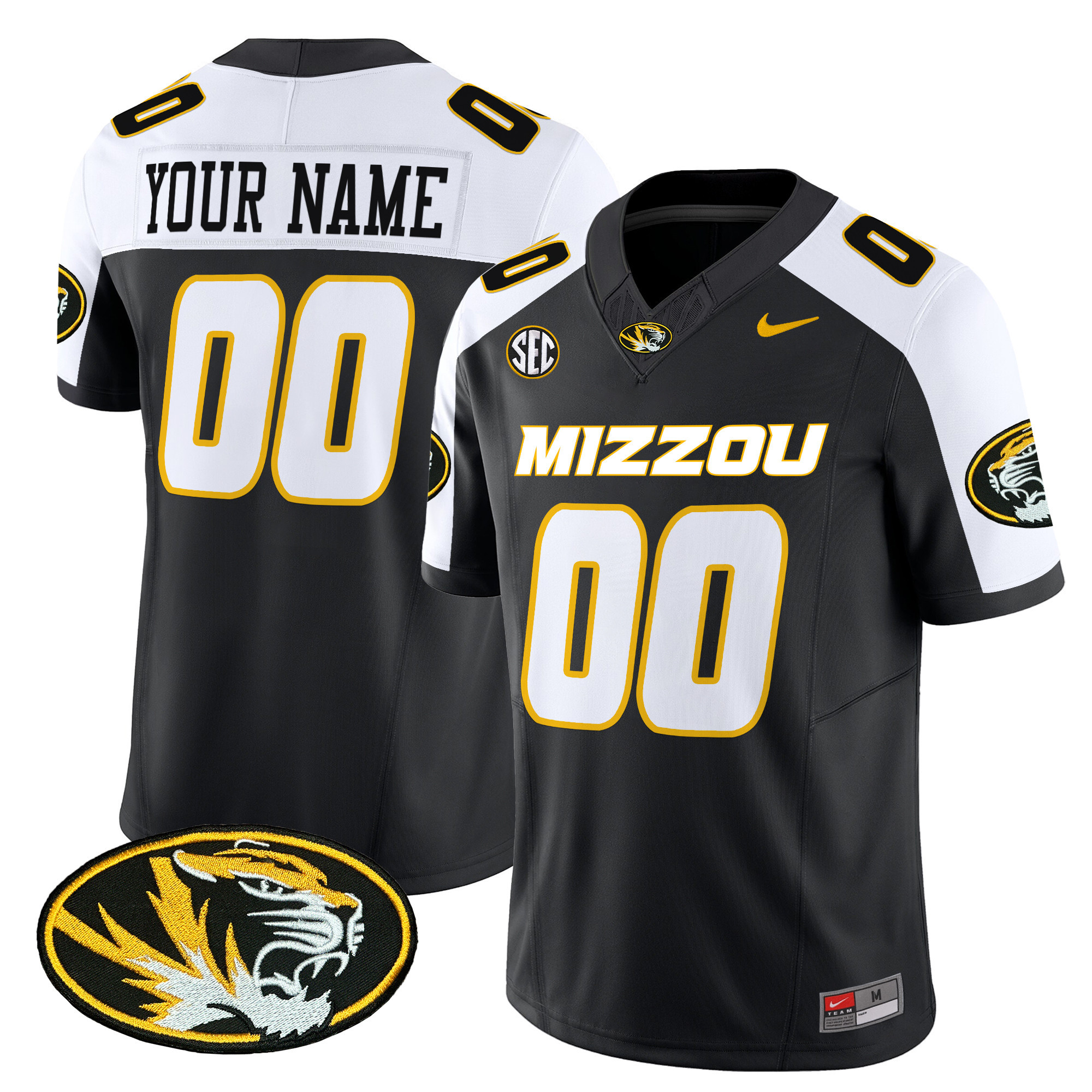 Missouri Tigers Vapor Limited Custom Jersey - All Stitched #1 4ZUGFGXV