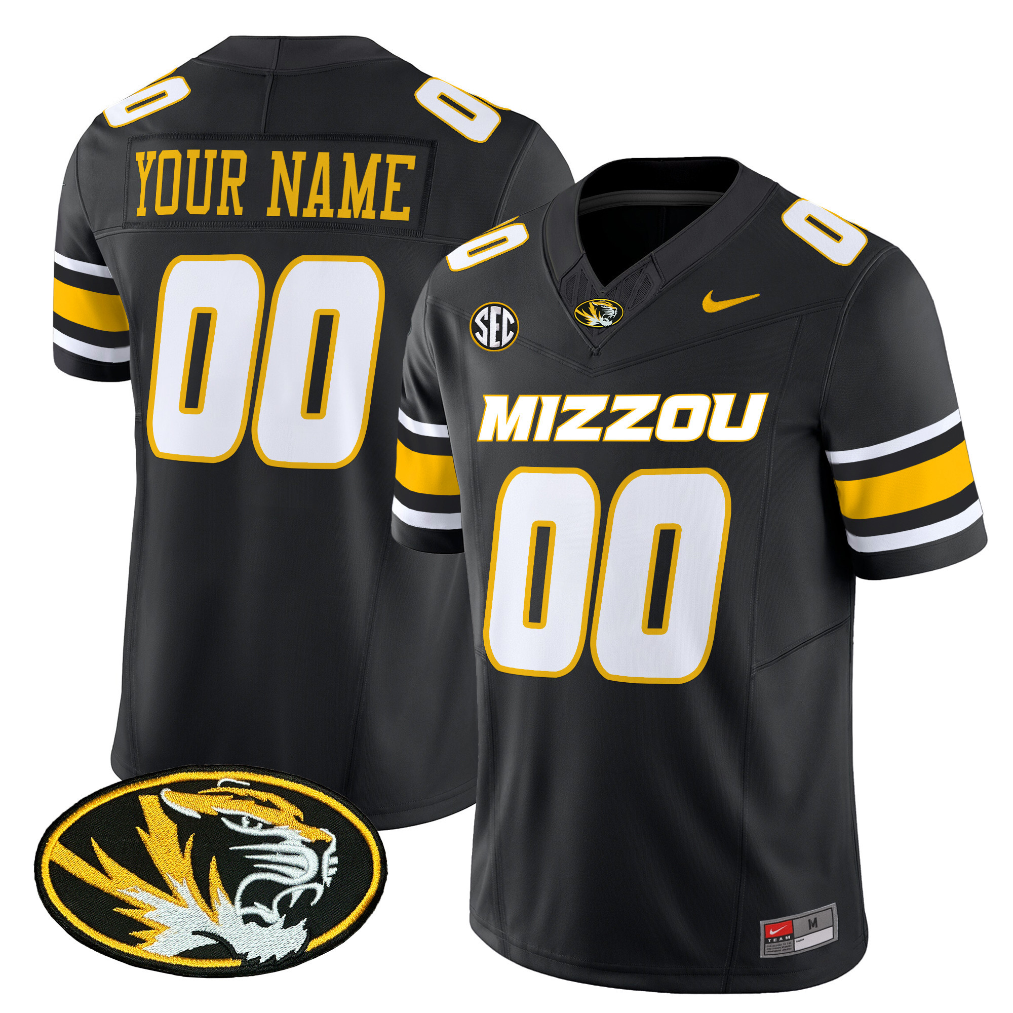 Missouri Tigers Vapor Limited Custom Jersey - All Stitched #3 ITRYEGXV